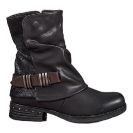 Seastar Bottes de motard noir