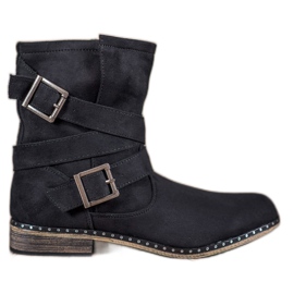Corina Bottes en daim pour femmes le noir