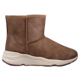 SHELOVET Bottes de neige confortables brun