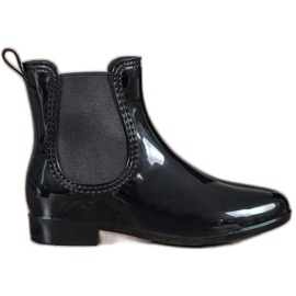 SHELOVET Galoches laquées noir