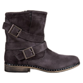 Corina Bottes en daim pour femmes gris