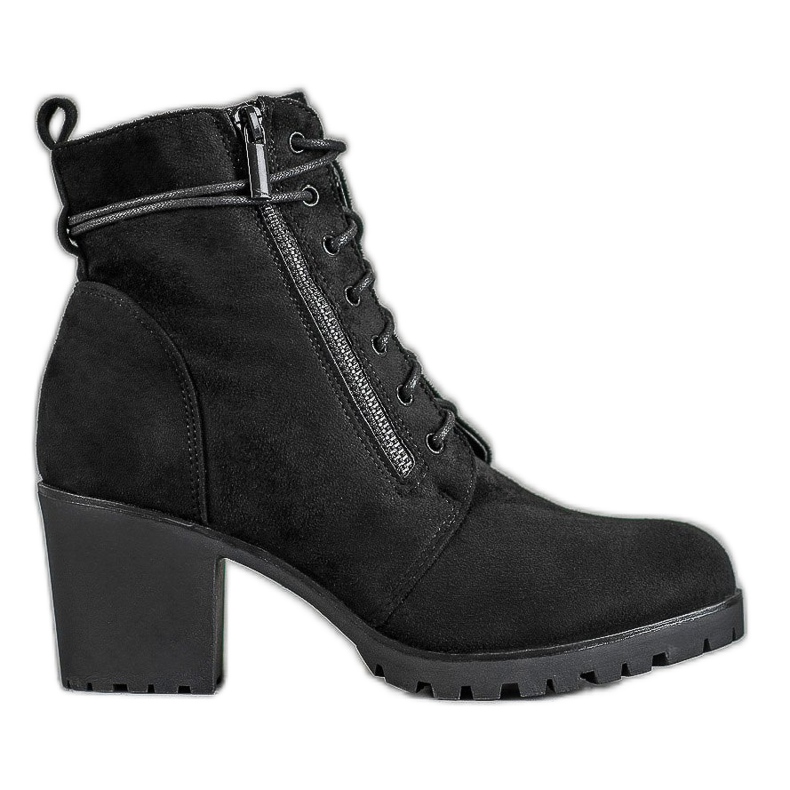 Super Me Bottes à lacets sur la plate-forme le noir