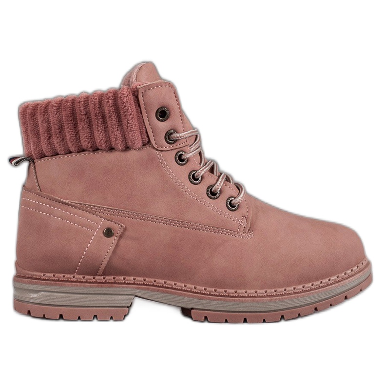 SHELOVET Trappeurs à la mode rose