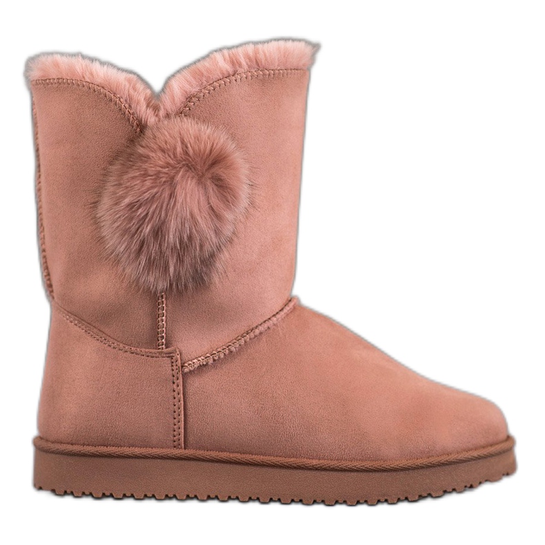 SHELOVET Mukluki Avec Pompon rose