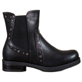 Bestelle Bottines à enfiler avec jets noir