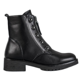 SHELOVET Bottines Avec Une Fermeture Éclair noir
