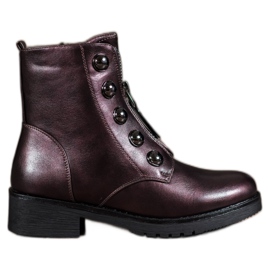 SHELOVET Bottines Avec Une Fermeture Éclair multicolore