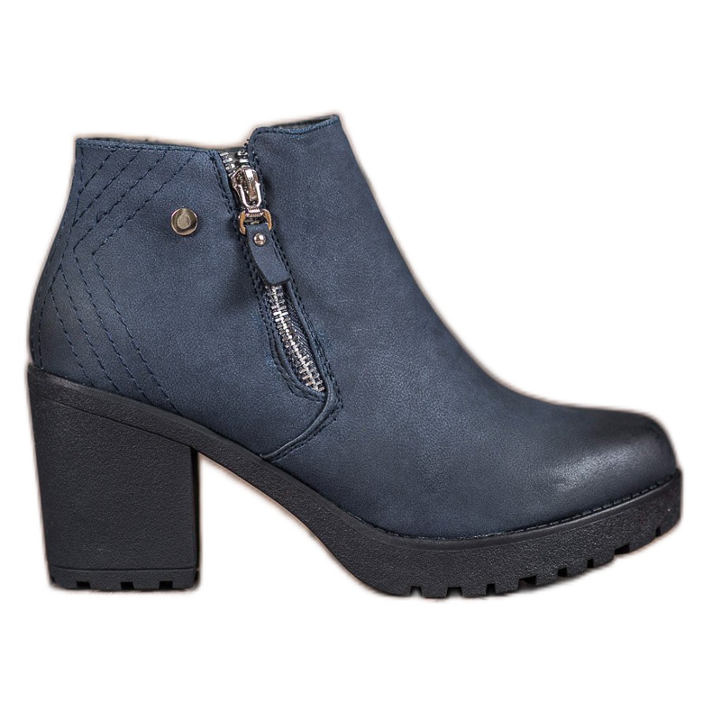 SHELOVET Bottes bleu marine sur la plate-forme