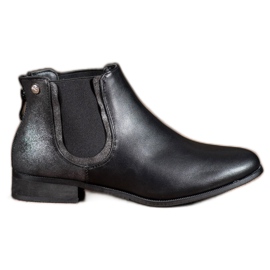 Cm Paris Bottines Chelsea classiques noires