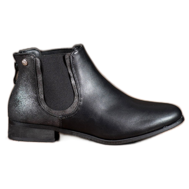 Cm Paris Bottines Chelsea classiques noires le noir