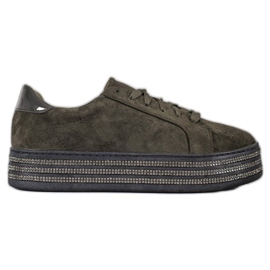 Bestelle Chaussures de sport en daim multicolore gris