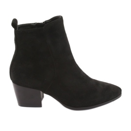 Bottines en daim noires Filippo 922 le noir