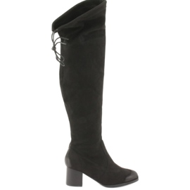 M.Daszyński Cuissardes en daim noir 1715