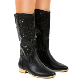 Bottes ajourées noires TLT1301 le noir