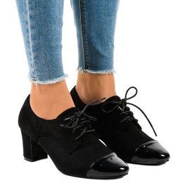 Escarpins en daim noir JM5806N le noir