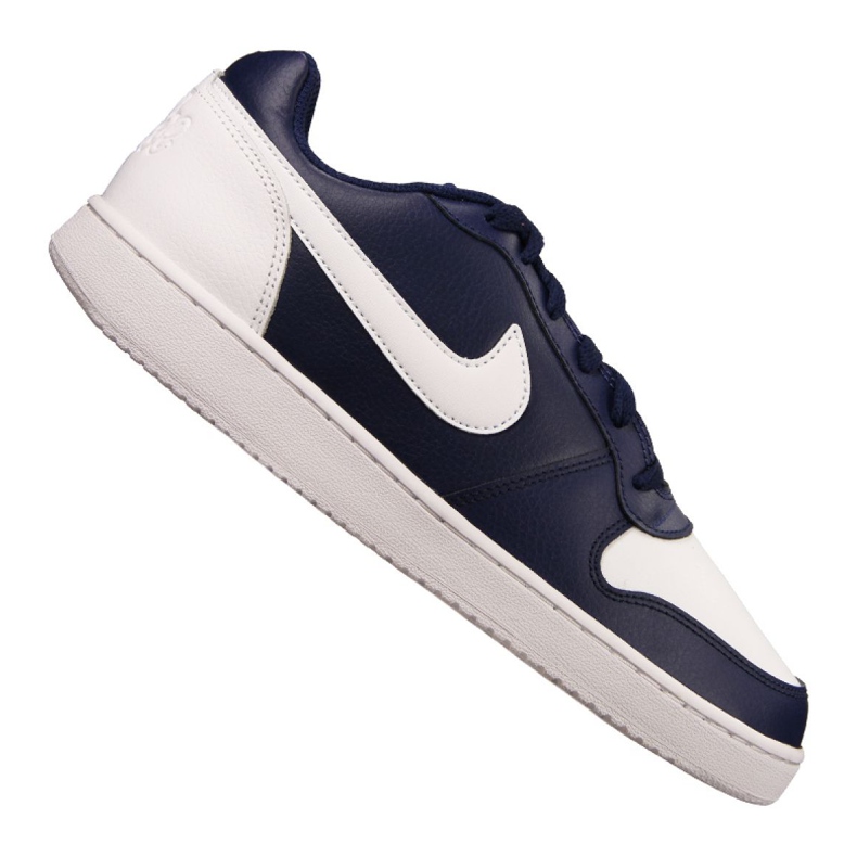Chaussures Nike Ebernon Low M AQ1775-401 blanche bleu marin