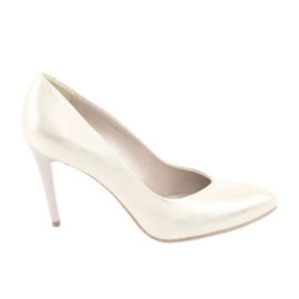 Pompes en cuir pour femmes Golden Espinto 889 sur une épingle doré