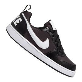 Chaussures Nike Court Borough Low Pe (GS) Jr BQ7566-002 noir noir