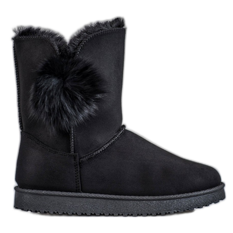 SHELOVET Mukluki Avec Pompon le noir SHELOVET Mukluki Avec Pompon le noir