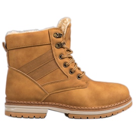 SHELOVET Bottes d'hiver chameau brun multicolore
