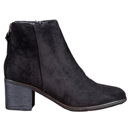 Filippo Bottes en daim classiques noir