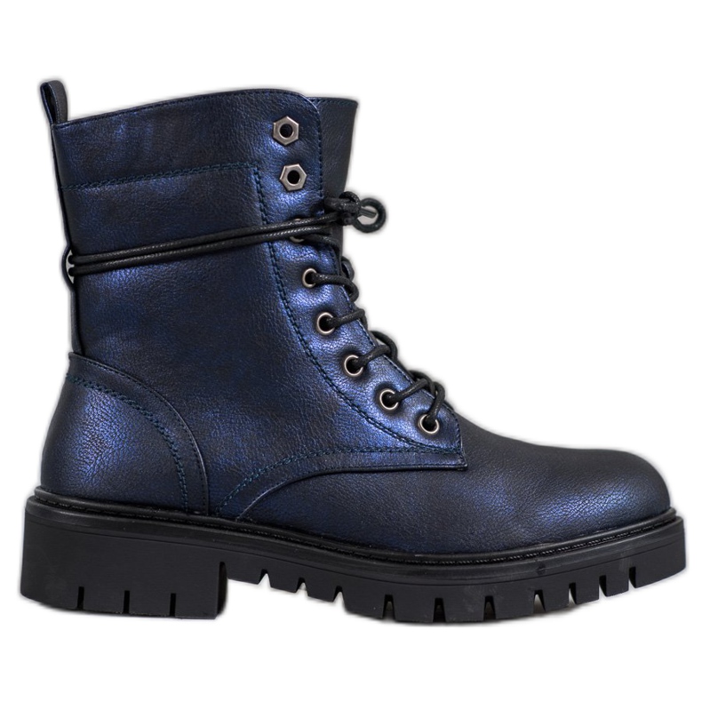 M.Daszyński Bottines bleu marine