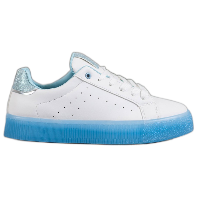 SHELOVET Chaussures de sport blanches bleu