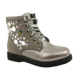 Bottes paillettes vernies Evento 1433 brun gris