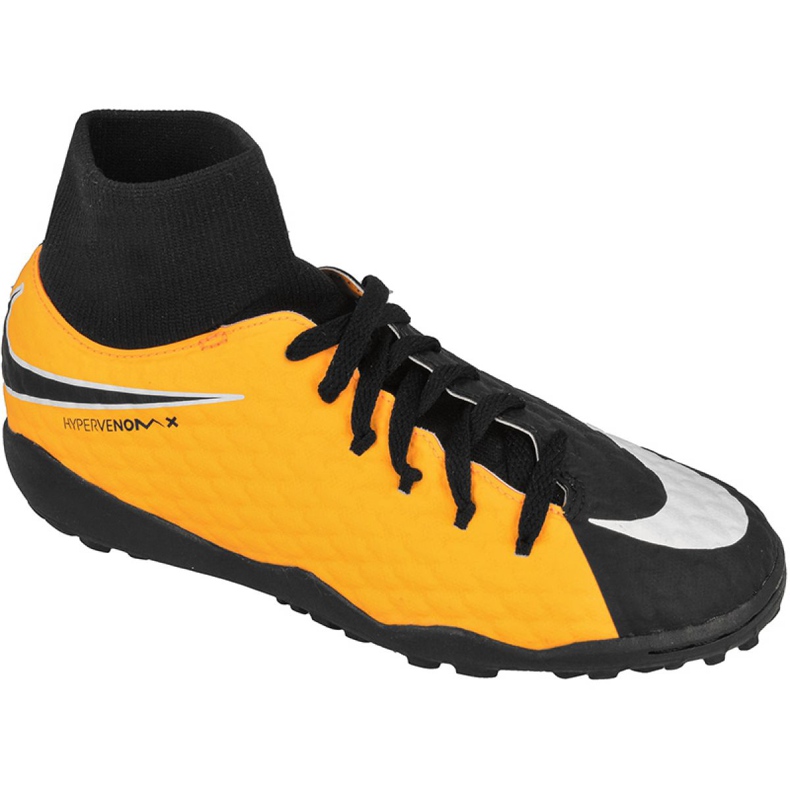 Chaussures de football Nike HypervenomX Phelon Iii Df Tf Jr 917775-801 multicolore jaune