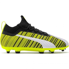 Chaussures de foot Puma One 5.3 Fg Ag Jr 105657 03 jaune jaune