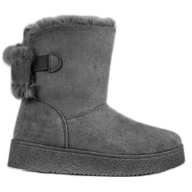 SHELOVET Mukluki avec un arc gris