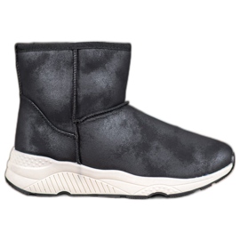 SHELOVET Bottes de neige confortables le noir