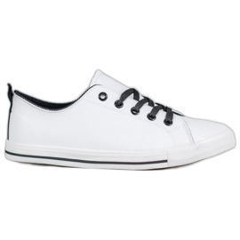 SHELOVET Baskets confortables blanc