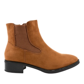 Bottines plates marron pour femme 1552 brun Bottines plates marron pour femme 1552 brun