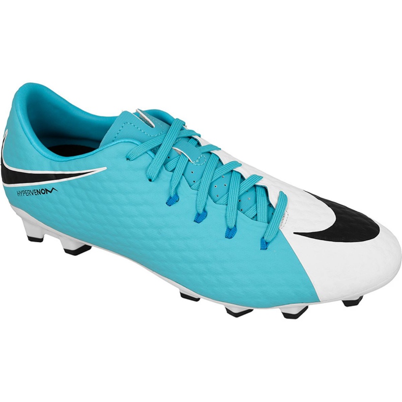Chaussures de football Nike Hypervenom Phelon Iii Fg M 852556-104 multicolore bleu