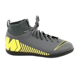 Chaussures d'intérieur Nike Mercurial Superfly X 6 Club Ic Jr AH7346-070 gris