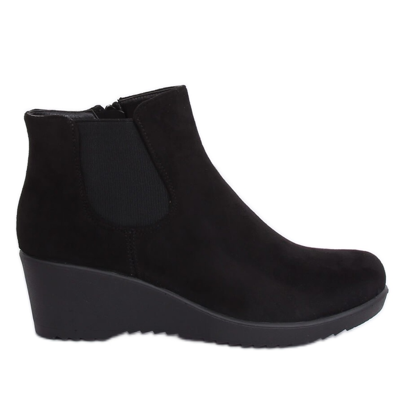 Noir Bottines compensées noires L3065 Noir le noir