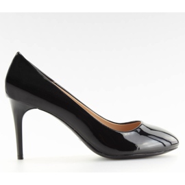 Escarpins en cuir verni noir noir L7073 Black II