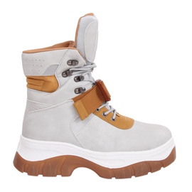 Gris HE117P Chaussures grises