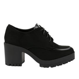 Bottes noires sur le poteau massif HQ651 le noir Bottes noires sur le poteau massif HQ651 le noir
