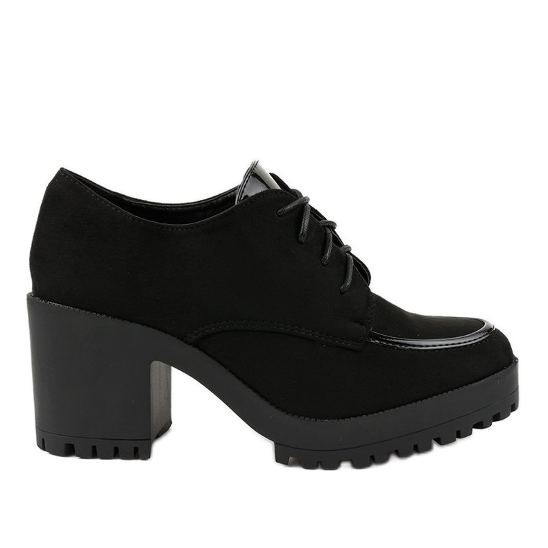 Bottes noires sur le poteau massif HQ651 le noir Bottes noires sur le poteau massif HQ651 le noir
