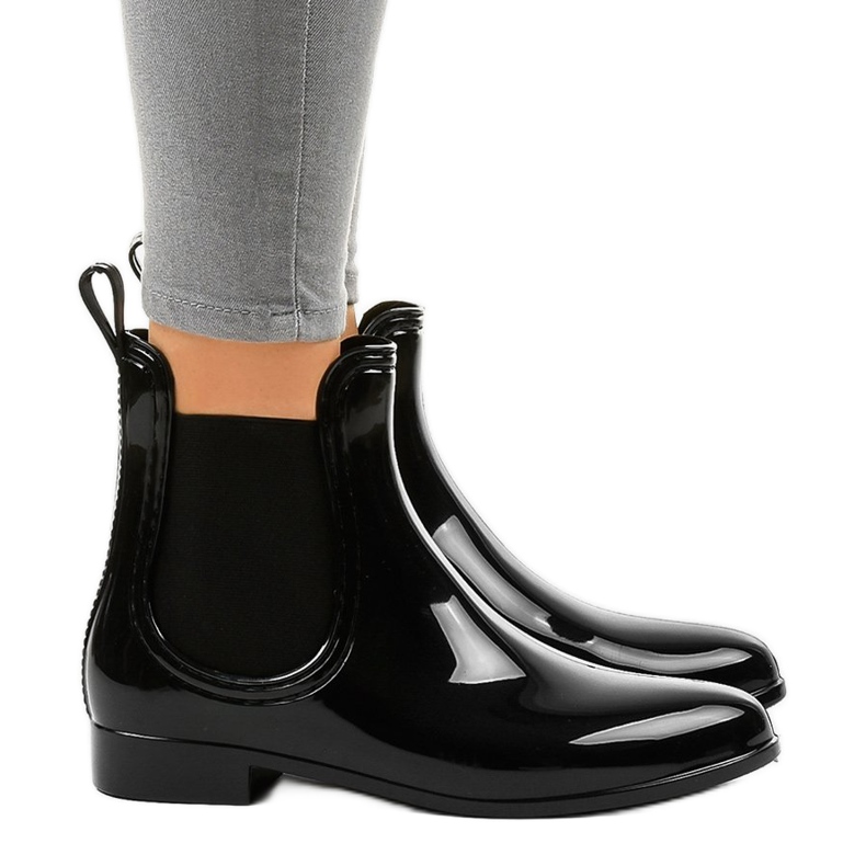 Bottes en caoutchouc courtes noires ZA-3 le noir