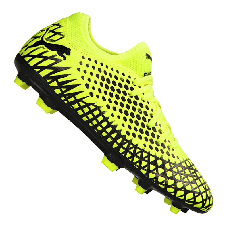 Chaussures de foot Puma Future 4.4 Fg / Ag Jr 105696-03 jaune jaune