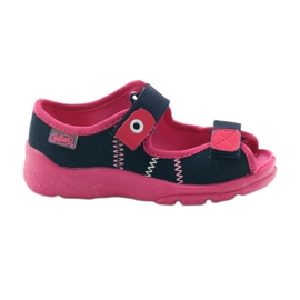 Chaussures pour enfants Befado 969Y105 bleu marine rose