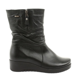 Gregors Bottines compensées en fourrure noire 792