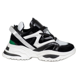 Baskets tendance VICES blanche le noir multicolore
