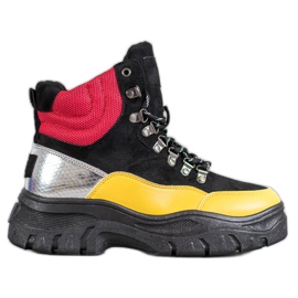 Bottines VICES à lacets multicolore