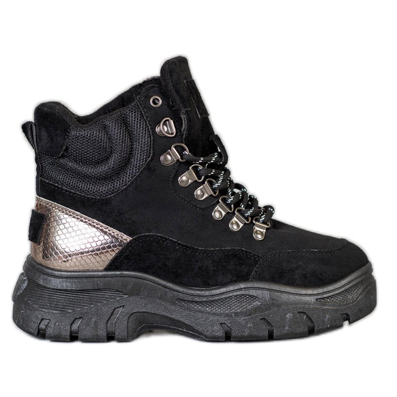 Bottines VICES à lacets le noir
