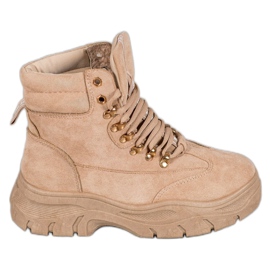Bottes Sur la plateforme VICES brun