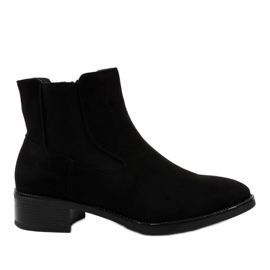 Bottines plates noires pour femmes 1552
